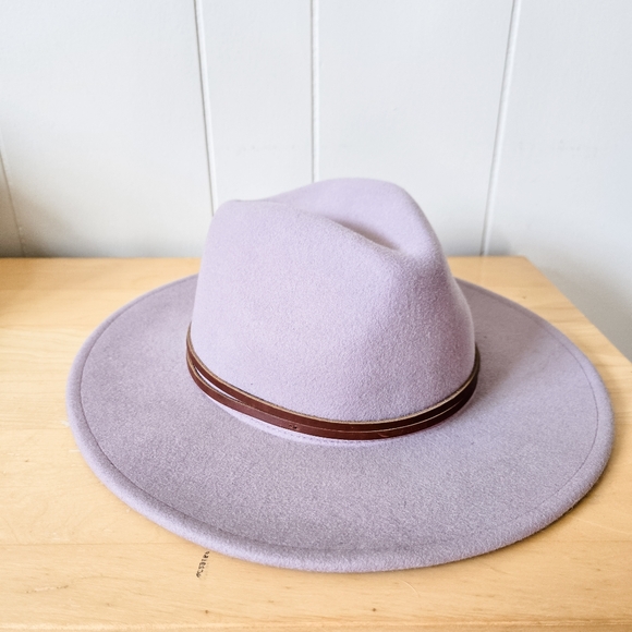 Wyeth Billie Felt Fedora Hat Lilac - Picture 4 of 10